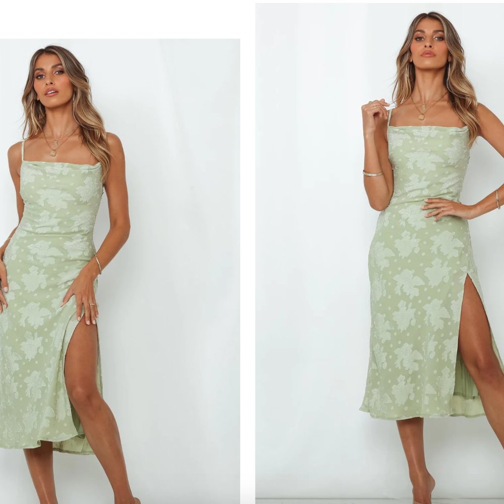 Hello Molly Olive Slip Dress